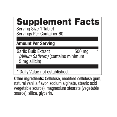 High Allicin Garlic 500mg 60ct