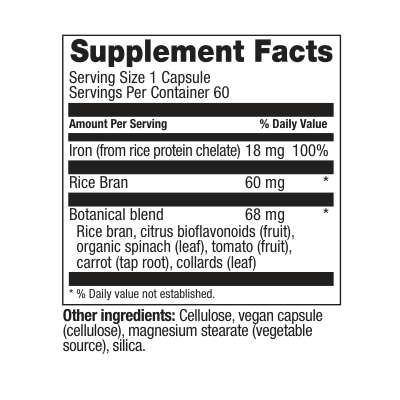 Iron Whole Food Essential 60ct