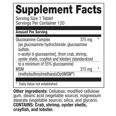 Glucosamine Chondroitin MSM Tabs 120ct